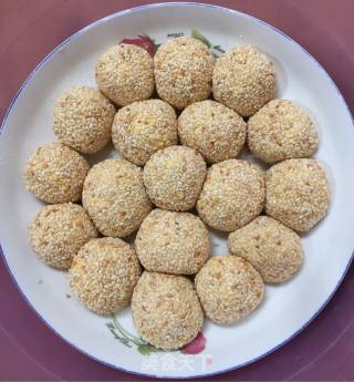 Pumpkin Glutinous Rice Sesame Dumpling recipe