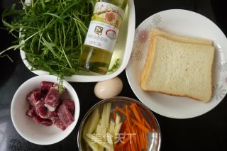 #春食野菜香#sandwich with Beef, Fruit and Vegetable Pocket recipe