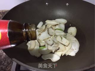 "egg Delicacy" Fried King Pleurotus with Whitebait and Egg recipe