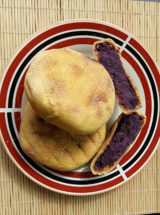 Creamy Purple Potato and Red Bean Pie