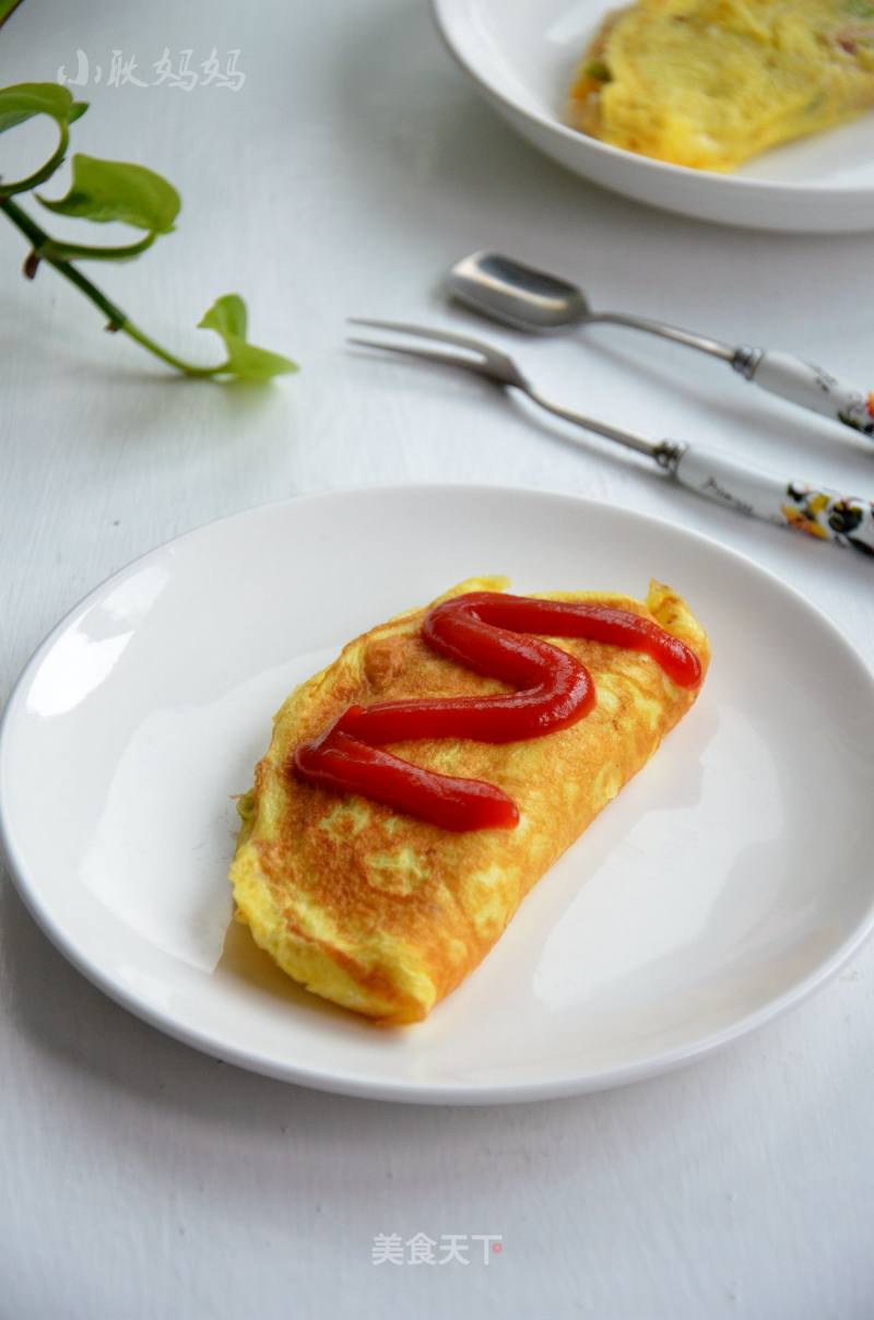 Celery Tuna Omelette Rice recipe