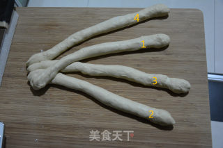 #trust之美#chinese Four-strand Braided Bread recipe