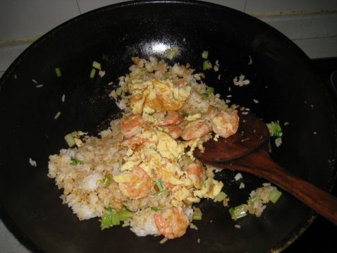 Shrimp and Egg Fried Rice recipe