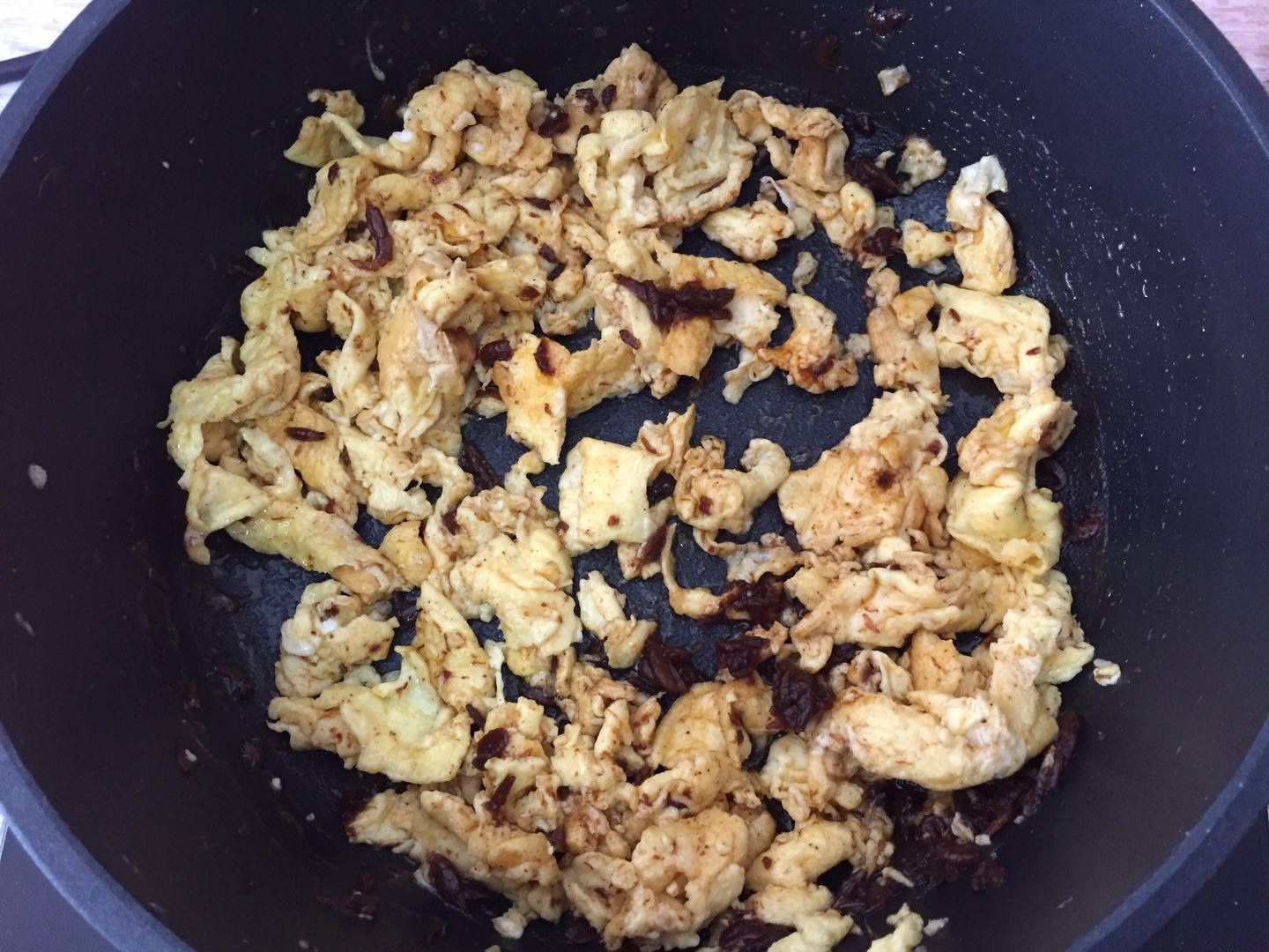 Scrambled Eggs with Shrimp Paste recipe