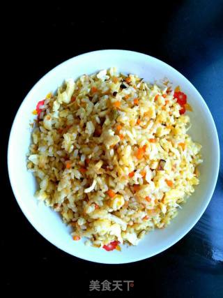 Fried Rice with Mustard Squid Rolls recipe