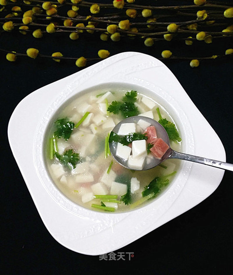 Ham and Tofu Soup recipe