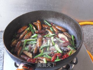 Dry Stir-fried Silkworm Pupa recipe