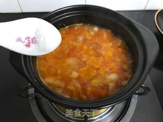 Beef with Tomato and Enoki Mushroom recipe