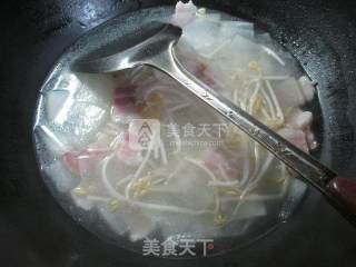 Bacon Mung Bean Sprout Winter Melon Soup recipe