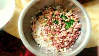 Steamed Egg with Sticky Rice recipe