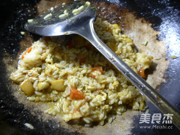 Fried Rice with Egg Potato Curry Paste recipe