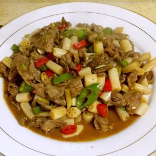 Hot and Sour Lotus Root with Fried Beef recipe