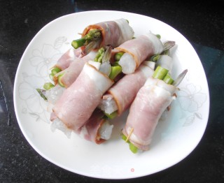 Asparagus, Shrimp and Bacon Wraps recipe