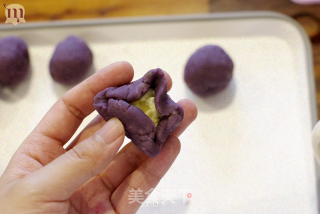 Purple Sweet Potato Sesame Milk Ball recipe