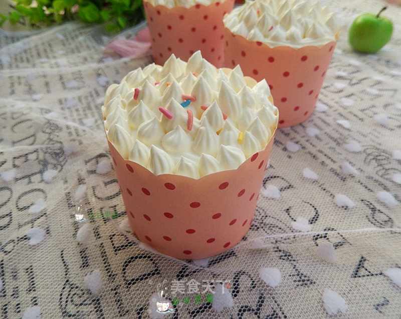 Cream Cup Cake recipe