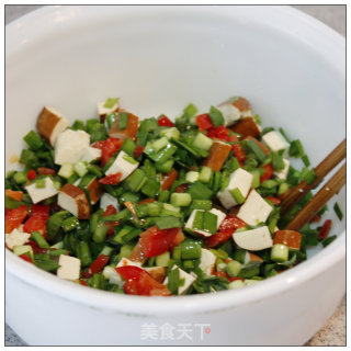Summer Salad with Mother's Food-----sweet Leeks Mixed with Fragrant Dried recipe