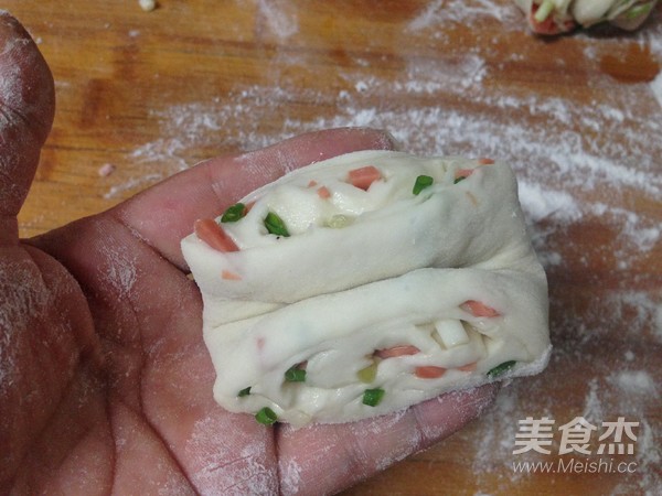 Salt and Pepper Ham and Green Onion Rolls recipe