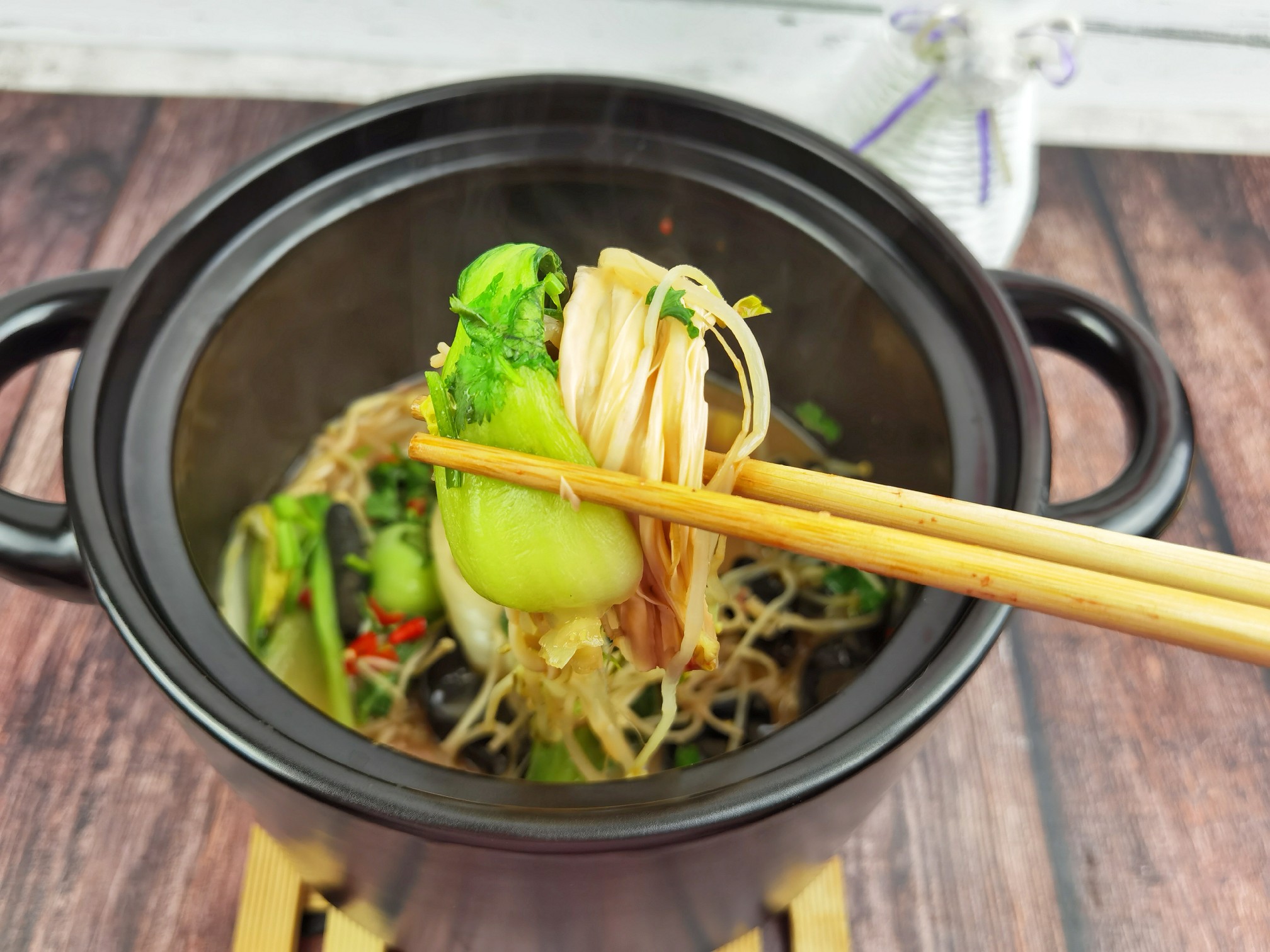 Tong Dawei The Same Low-fat Diet Meal-zhai Vegetable Pot, The Most Practical in Four Seasons recipe