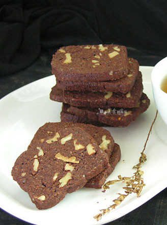 Cocoa Wheat Germ Walnut Cookies