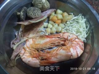 Seafood Porridge (mushroom Squid, Shrimp, Scallop, Whitebait) recipe