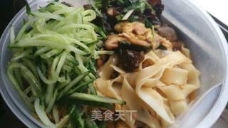 Noodles with Mushrooms and Eggs recipe