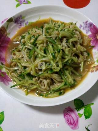 Cucumber and Enoki Mushroom recipe