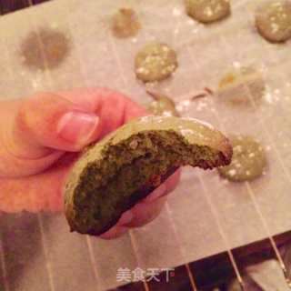 Almond Matcha Cookies recipe