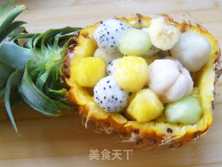 Pineapple Boat Fruit Salad recipe