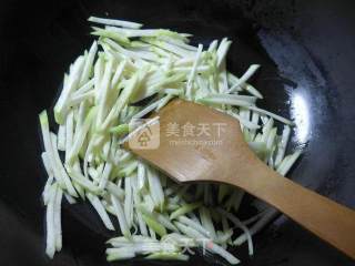 Mustard Shreds Bloom at Night, Boiled Dry Shreds recipe