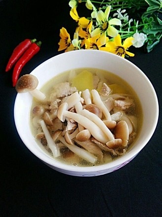 Crab Mushroom Lean Meat Soup recipe