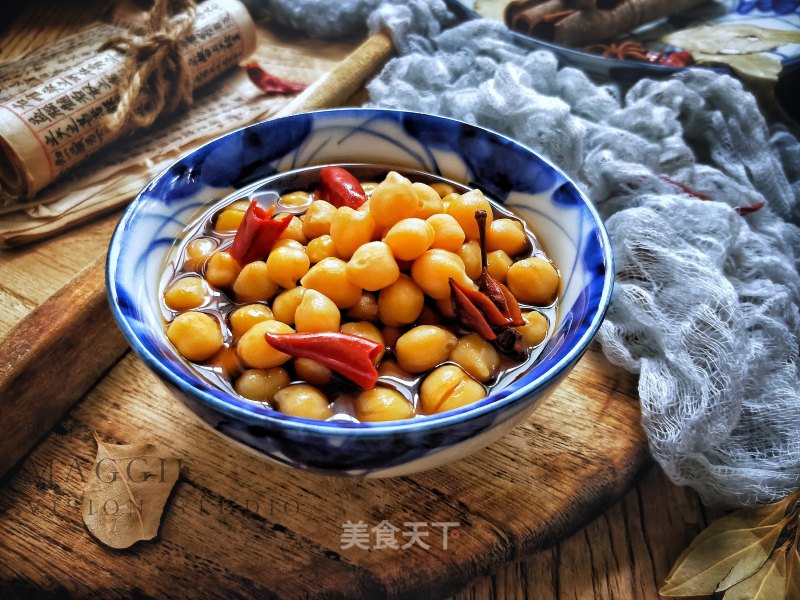 Quick Hand Marinated Chickpeas recipe