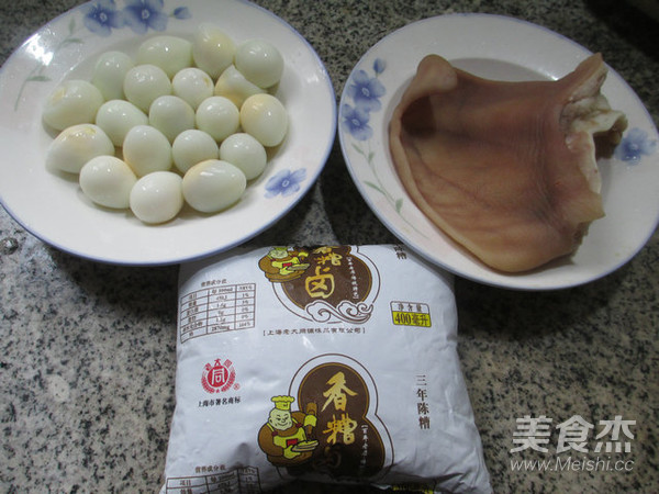 Pork Ears and Quail Eggs recipe