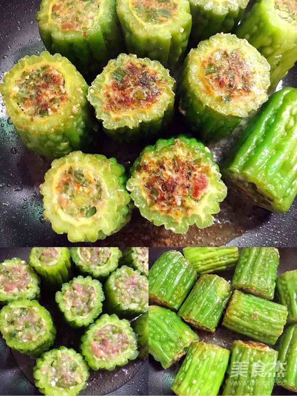 Stuffed Bitter Gourd with Meat recipe