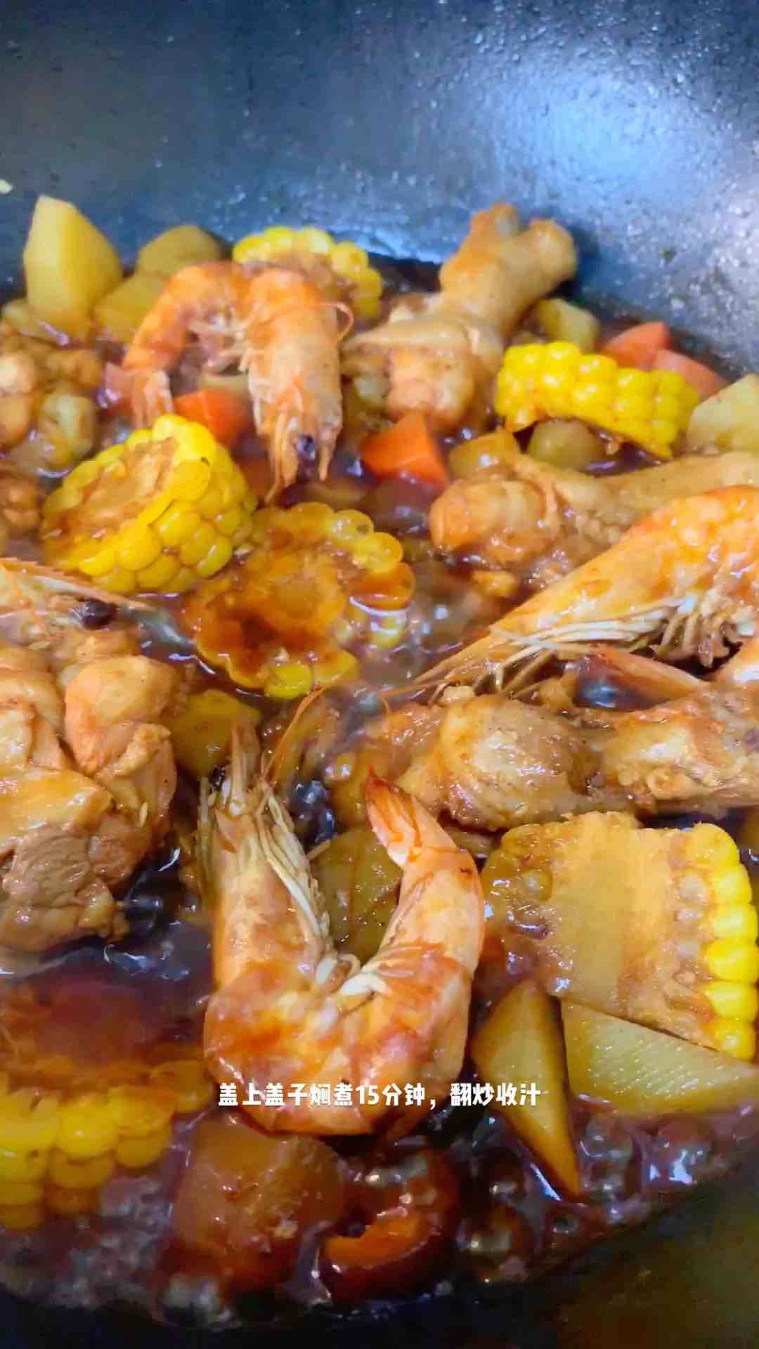 Shrimp and Chicken Drumsticks in Claypot recipe