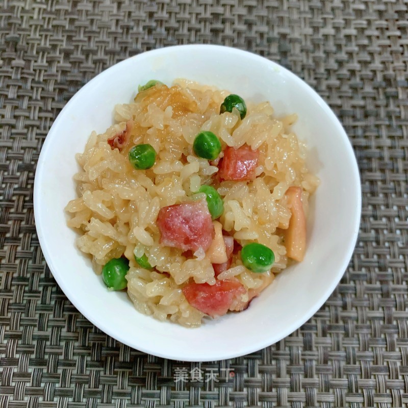 Dried Squid with Sausage and Sticky Rice (rice Cooker Version) recipe