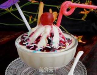 Enjoy A Homemade Ice Sweet---【vanilla Blueberry Ice Cream】 recipe