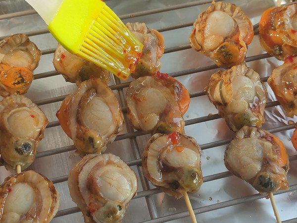 Grilled Scallop Skewers, Delicious and Delicious recipe