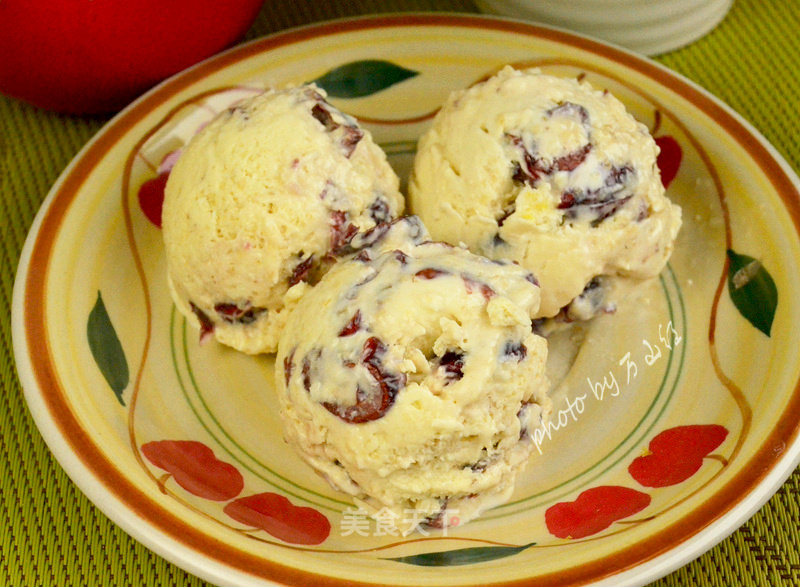 Cranberry Wheat Germ Ice Cream recipe