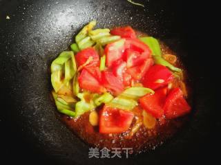 Scrambled Eggs with Tomatoes and Peppers recipe