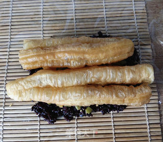 Double Glutinous Rice Steamed Rice with Fried Dough Sticks recipe