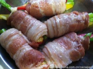 Pan-fried Vegetable Pork Roll recipe