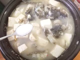 【suzhou】mushroom Tofu Fish Head Soup recipe