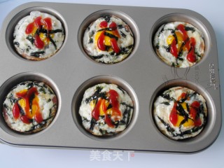 #四session Baking Contest and It is Love to Eat Festival#ham and Seaweed Baked Egg Bun recipe