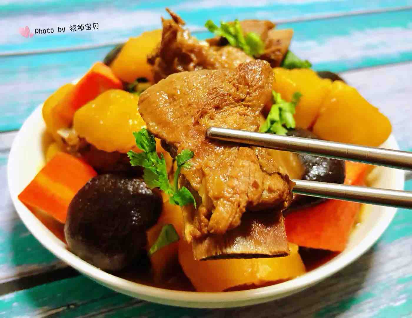 Stewed Vegetables with Fermented Bean Curd Ribs recipe