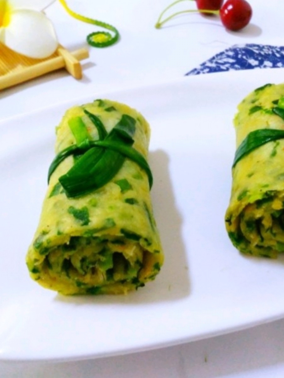 Leek Egg Pancake recipe