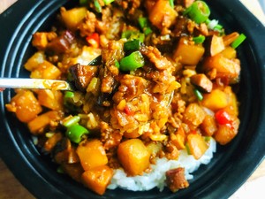 ㊙️it's Delicious to Lick The Plate😋 Potatoes, Mushrooms and Minced Meat Bibimbap🍚 recipe