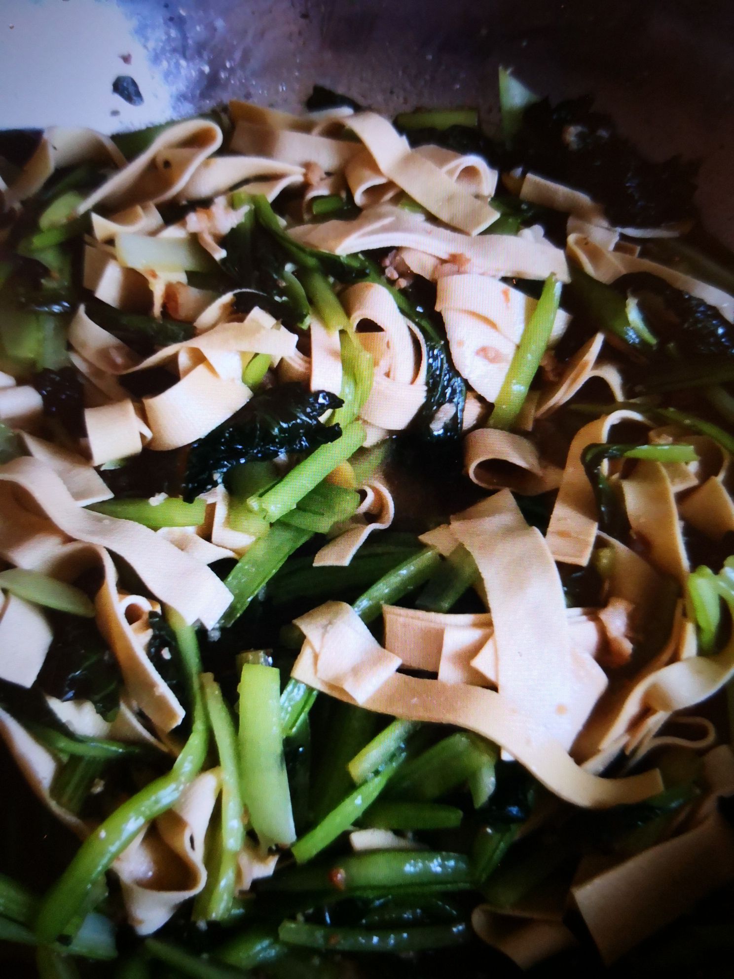 Stir-fried Bean Curd with Wu Ta Cai recipe