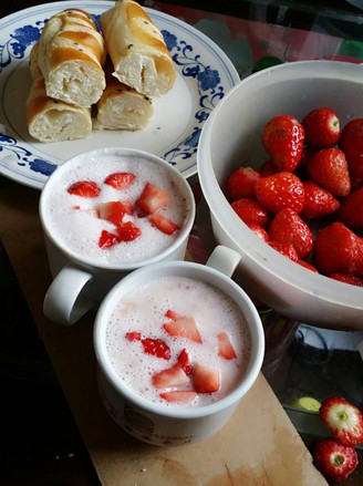 Strawberry Milk Hot Drink recipe