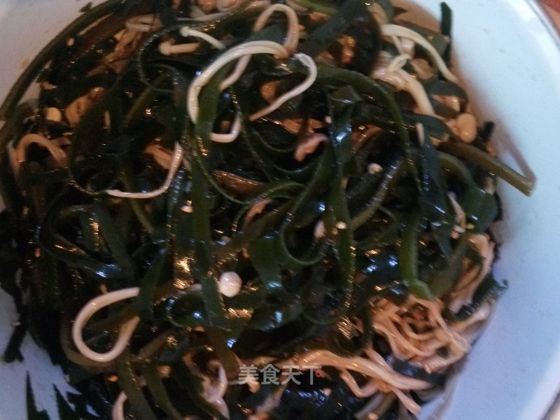Golden Needle Mushroom Mixed Seaweed Shreds recipe