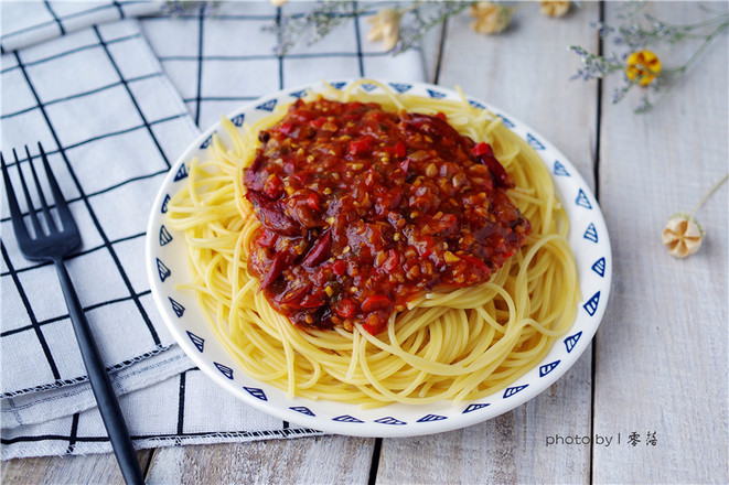 Noodles with Sauce recipe